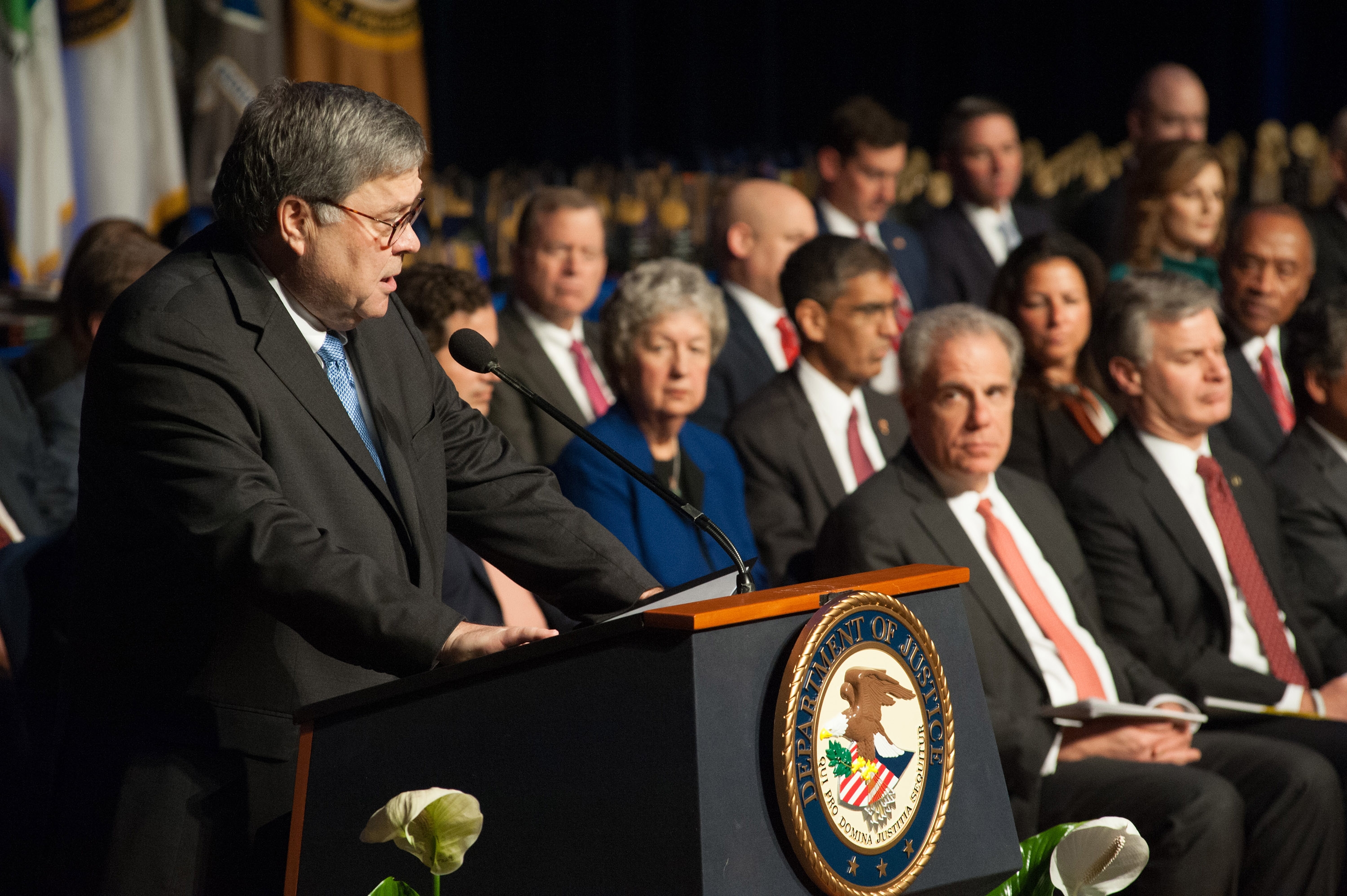 Attorney General William P. Barr at the 2019 Attorney General’s Awards with Award recipients on October 23, 2019
