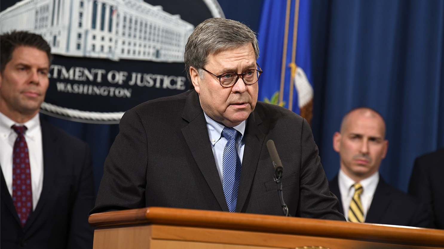 Attorney General William Barr discussing the shooting that occurred on Dec. 6, 2019 at Pensacola Naval Air Station.