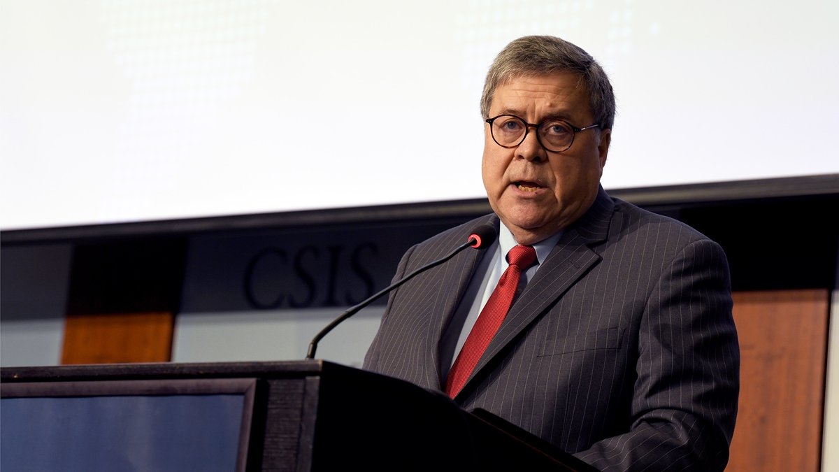 Attorney General William P. Barr delivers the keynote address at the Department of Justice's China Initiative Conference.