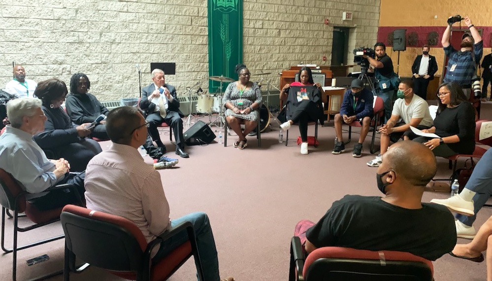 Attorney General Garland attends a READI Chicago meeting, where they discussed innovative programming to reduce gun violence.