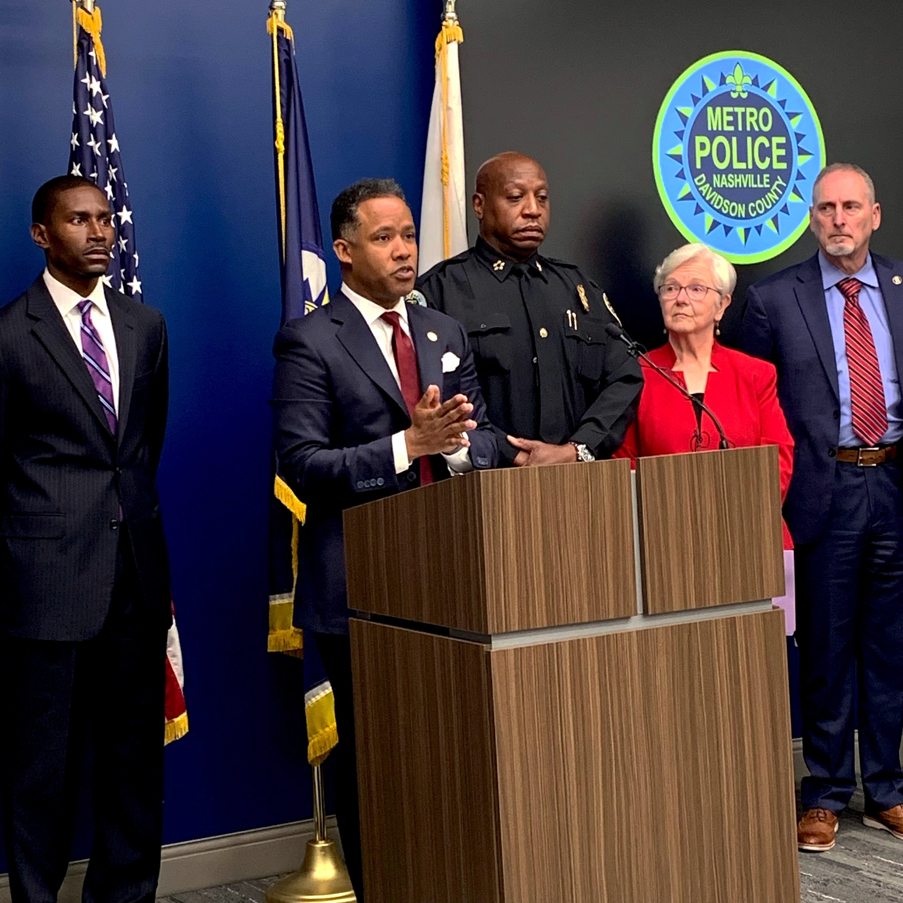Assistant Attorney General Kenneth A. Polite Jr. joins federal, state and local law enforcement partners to announce federal racketeering charges against nine members of MS-13.