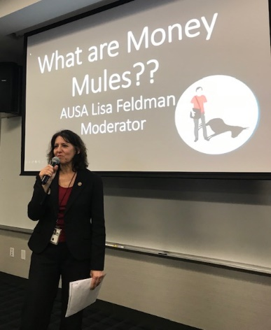 AUSA Lisa Feldman at Elder Fraud Training Event AUSA Lisa Feldman at Elder Fraud Training Event