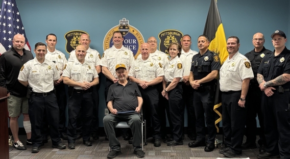 Daniel Mead with PBP command staff
