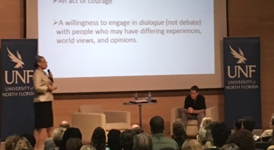 Dr. James goes over the Courageous Conversations format.