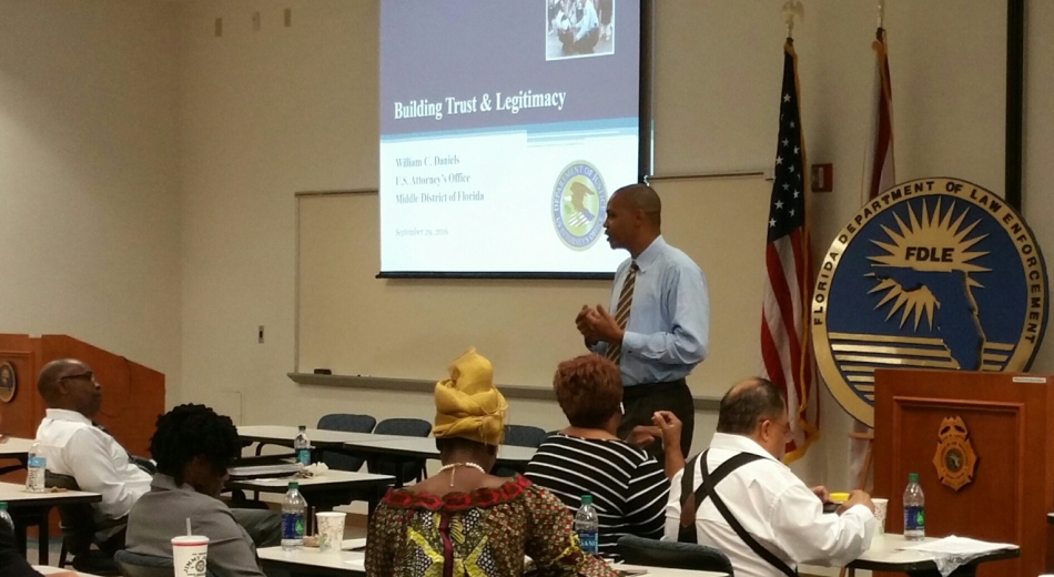 The U.S. Attorney's Office discusses building Trust and Legitimacy