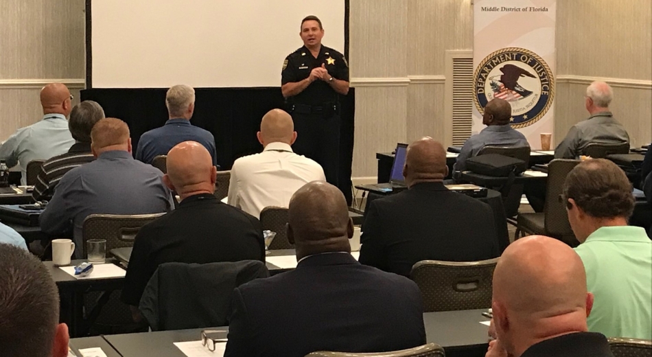 Sheriff Williams welcomes attendees to Jacksonville.