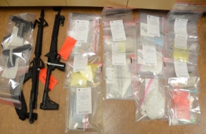 drugs and guns seized