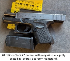 .20 caliber Glock 27 firearm with magazine