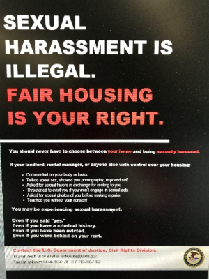 Sexual Harassment in Housing Banner