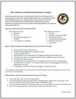 Sexual Harassment Initiative - Info Sheet