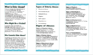 Winnebago Elder Abuse Prevention/Education Back Brochure