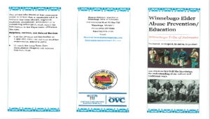 Winnebago Elder Abuse Prevention/Education Front Brochure