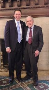 Hon. Richard S. Hartunian, United States Attorney for the Northern District of New York, with Former Albany County District Attorney Sol Greenberg 