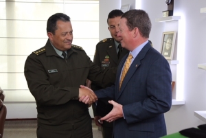 US Attorney Joe Brown and General Jorge Hernando Nieto Rojas