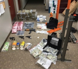 Picture of items recovered through law enforcement operation