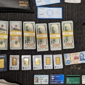 Money seized from Costello