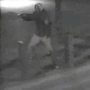 Surveillance of alleged defendant brandishing a weapon