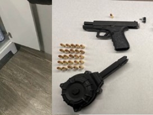 guns hidden in bathroom