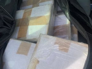 Photograph of packaged methamphetamine