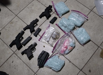 controlled substances and firearms seized