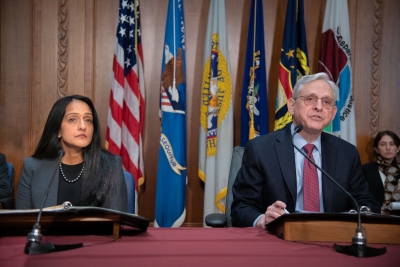 Attorney General Garland and Associate Attorney General Gupta give remarks at convening of the Reproductive Rights Task Force Meeting.
