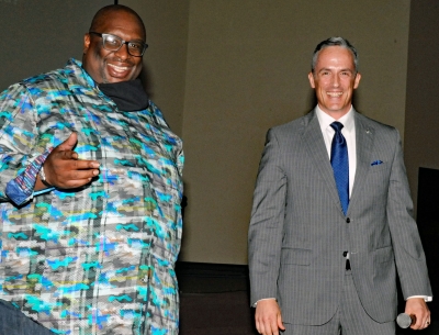 Pastor Darron Edwards and U.S. Attorney Tim Garrison