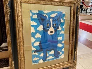 The fake George Rodrigue work being sold by Danieli Fine Art. 