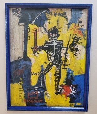 The fake Basquiat painting for sale at Danieli Fine Art for $12,000,000.00.