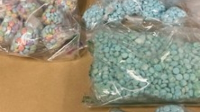 bags of illegal drugs 