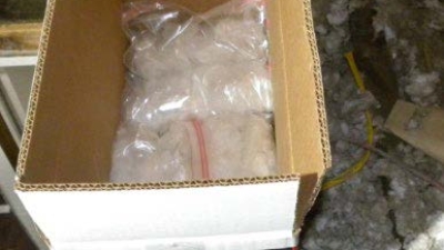 Box with drugs inside