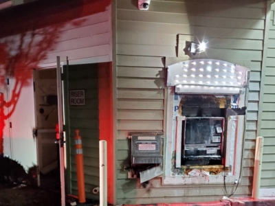 Damaged ATM