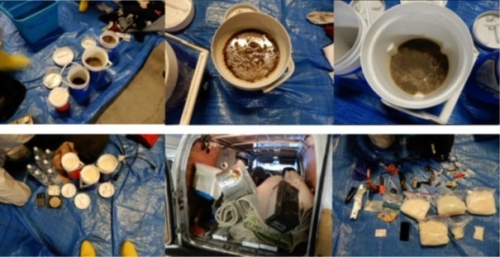 items for extracting meth from candle wax