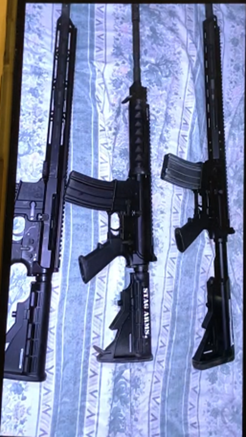 Guns the defendant had for sale