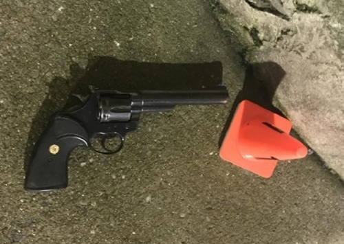 The .357 revolver was recovered by law enforcement
