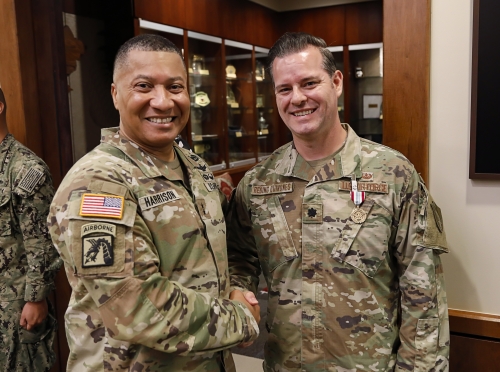 U.S. Attorney JRQ presented with the Defense Meritorious Service Medal