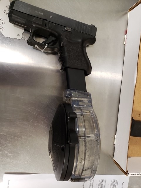 Firearm seized by investigators.