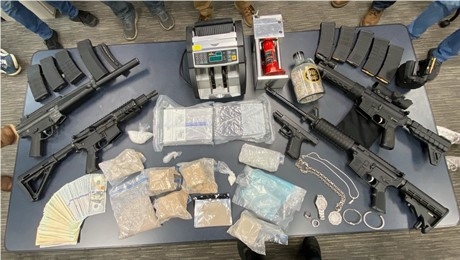 Drugs, guns and money seized by task force