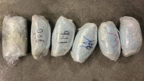 Drug evidence: Narcotics seized by law enforcement 