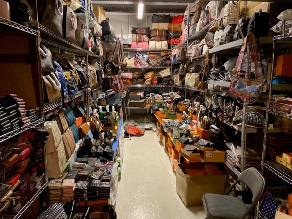 A photograph of one of the storage units controlled by Adama Sow inside the storage facility is below.