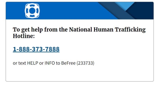Human Trafficking Reporting 