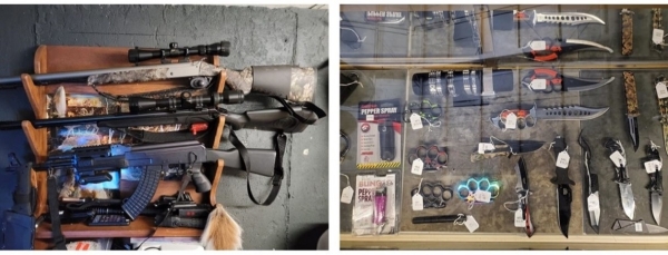 the investigation located photos of weapons posted on DeBerardinis’ Facebook.