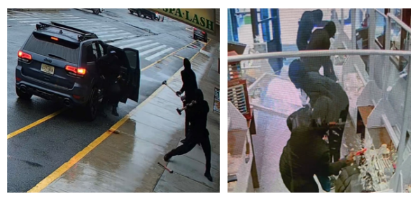 Surveillance images of the robbery 