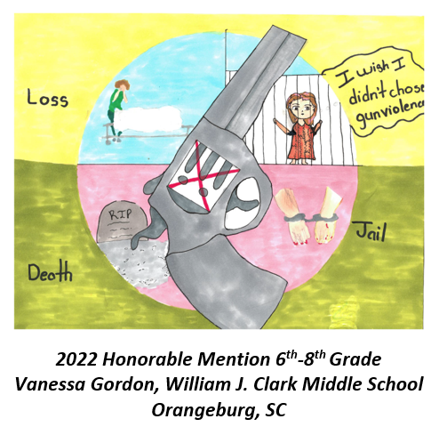 Vanessa Gordon, Honorable Mention 6th-8th Grade