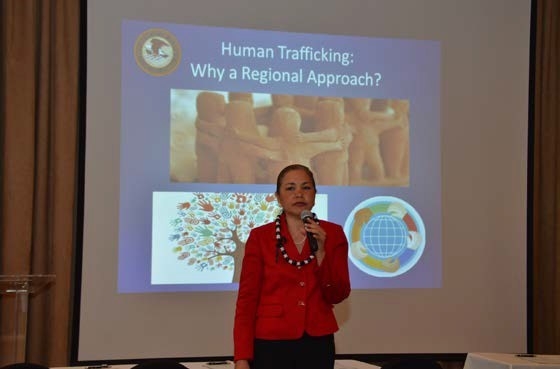 Picture of U.S. Attorney Alicia Limtiaco at the 2016 kNOw MORE Conference