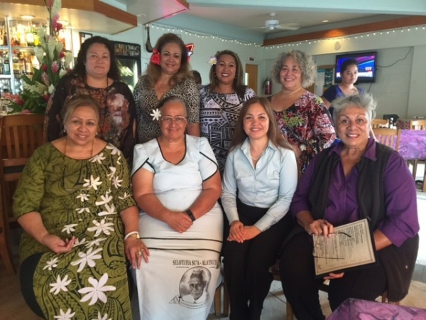 Picture of U.S. Attorney Limtiaco meeting with members of the American Samoa Pacific Women Indigenous Network