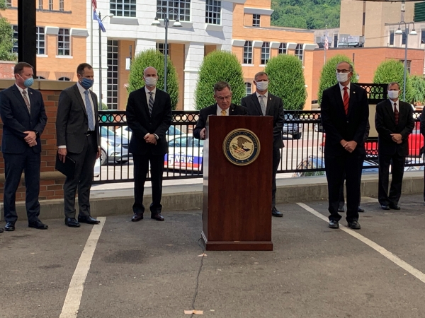 U.S. Attorney Bill Powell announces a plea in the murders of 8 veterans Announcement in the Clarksburg VA Hospital deaths case