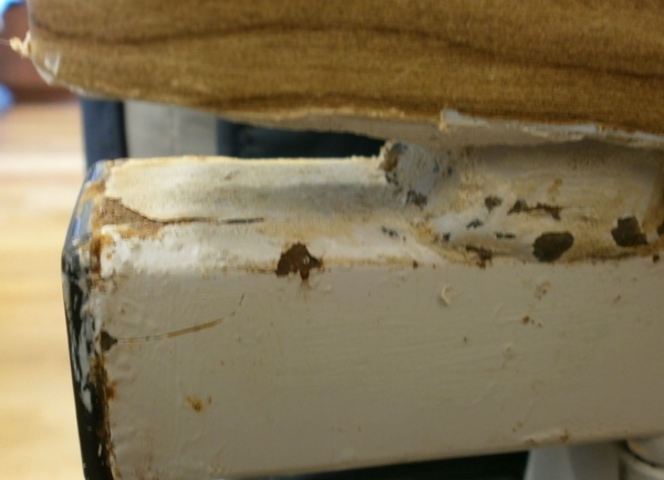 Rusted bed part Rusted bed part