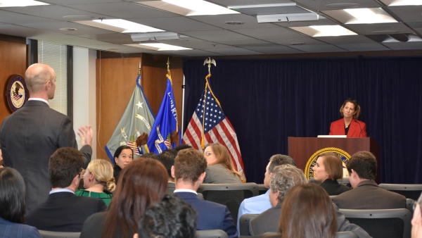 Deputy AG Monaco taking questions at the United State’s Attorney’s Office for the Central District of California.