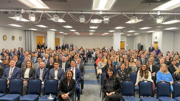 Deputy AG Monaco and U.S. Attorney McGrath with the men and women of the United State’s Attorney’s Office for the Southern District of California.