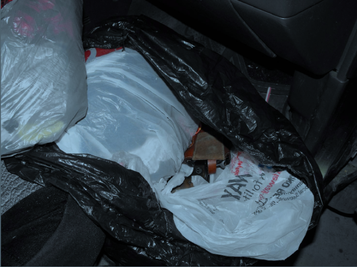 Gun found in vehicle.